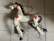 Wooden carved horse marionette - carved,