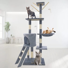 Cat Tree Cat Tower Cat Scratching Post for Indoor/Outdoor Activity Centre 140Cm