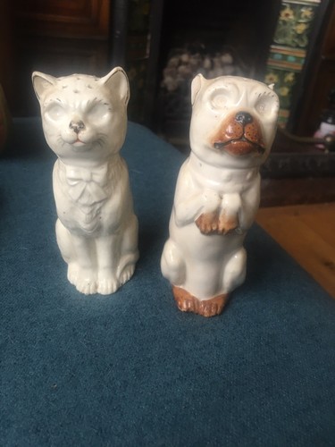 Vintage bulldog cat salt - vintage,