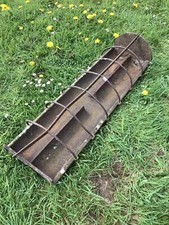 Victorian Cast Iron Rectangle Rusty Pig Trough 7"Hx1`1"W