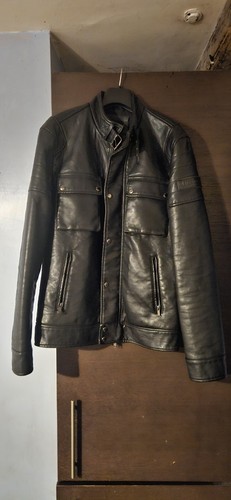 Firetrap blacl biker leather - firetrap,