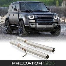 STAINLESS STEEL RESONATOR DELETE FOR LAND ROVER DEFENDER 90 110 V8 L663 2020+