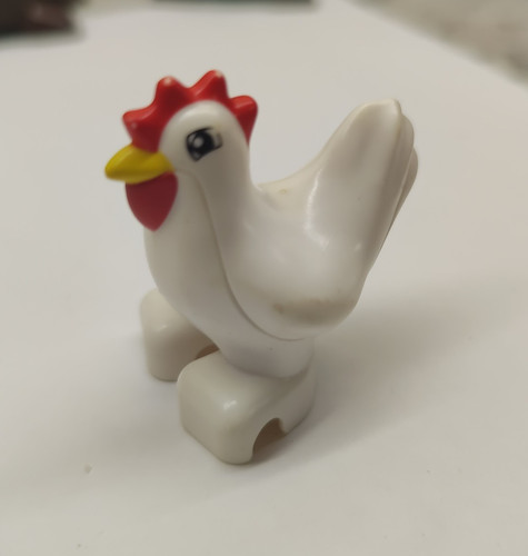 Lego printed white chicken - lego,