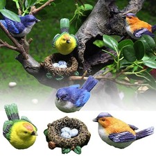 1 SET Resin Miniature Birds