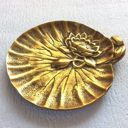 Brass trinket dish vintage - dish,