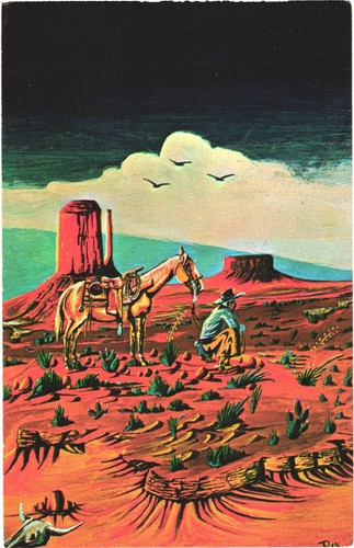 Desert man painting roy - man, by