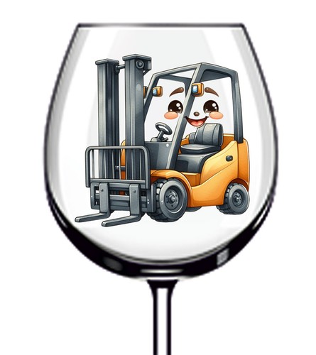 12x colourful forklift - colourful, truck