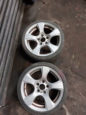 Genuine BMW 157 17" Alloy Wheels E81 E82 E87 E88 Z3 E46 Silver Pair 2x and Tyres
