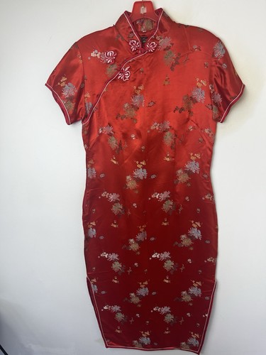 Vintage 90s red silk - red,