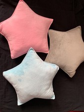 Blank Star Shaped Cushion In Pink, Blue Or Grey