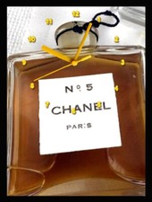 Wall clock Chanel Number 5  print  working clock A4 Printed  Poster  Print 08