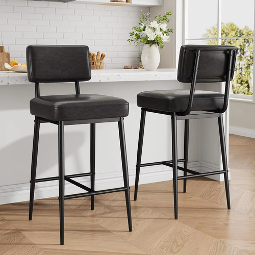 Pcs bar stools faux - pcs, leather