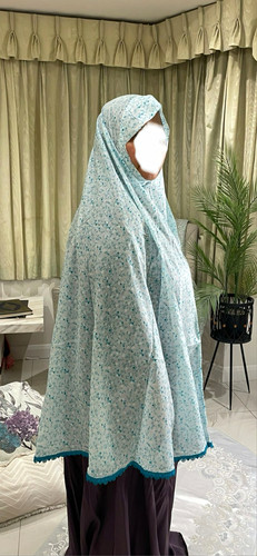Cotton swiss voile khimar - cotton,