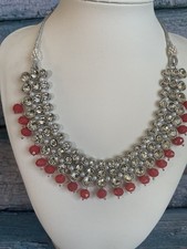 Red silver stone - silver, jewellery