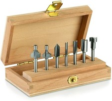 660 Router Bit Set, 7 Multipurpose Router Bits for Rotary Tools in Wooden