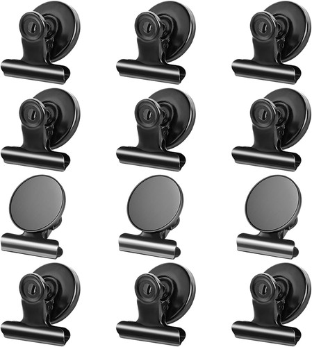 Pack magnetic clips fridge - 12, clips,