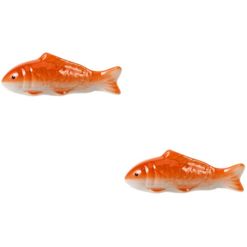 2pcs orange ceramic floating - 2pcs,