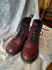 Dr Martens 1460J Oxblood Cherry Red Leather Boots. Junior Size UK1 . EU33.