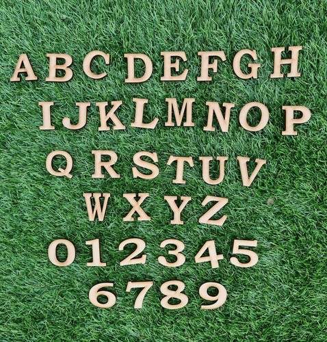 Wooden letters numbers size - letters,