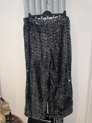Black velvet trousers - black,