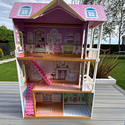 Elc wooden pink white - wooden, &