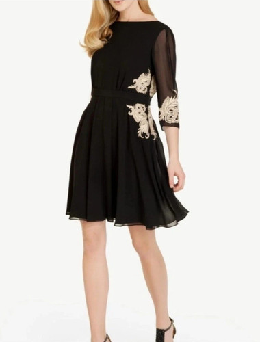 Ted baker london black chiffon - london,