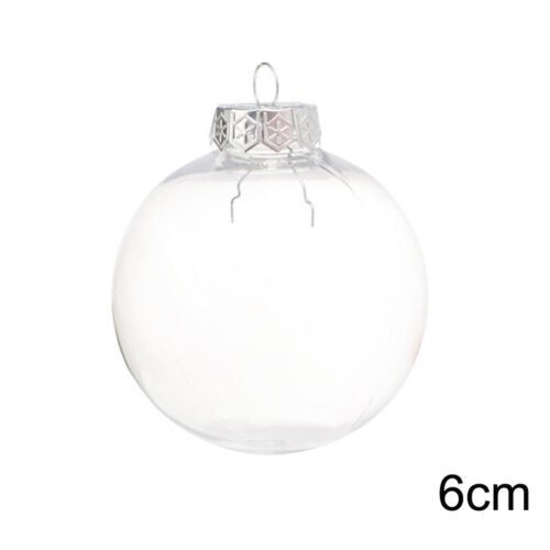 8cm clear plastic ball - 6/8cm,