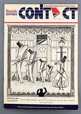 BRITISH AIRWAYS CABIN CREW AIRLINE MAGAZINE CONTACT MARCH 1981 BCAL