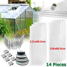 Polycarbonate Greenhouse Sheets 1210X605mm 1500X605mm 4mm Clear Greenhouse Panel