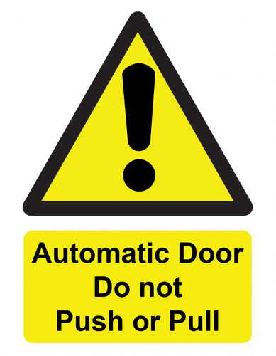 Warning sign sticker - warning,