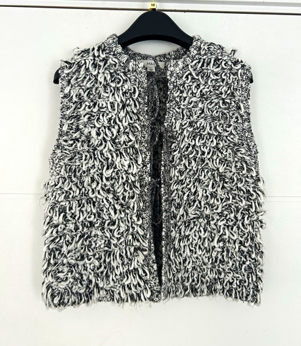 Women grey white knit - m&s,