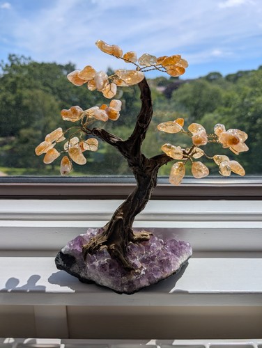 Citrine bonsai gem crystal - gem,