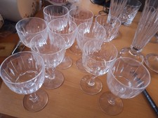 Ten Stuart crystal white wine