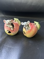 Vintage Ceramic Mouse in Apple