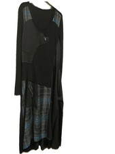 Asymmetrical Y2K Black Dress