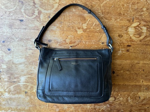 Radley black grained leather - black,