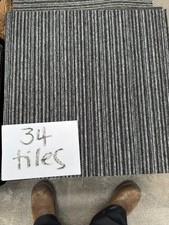 34 black striped tiles 50 x 50cm