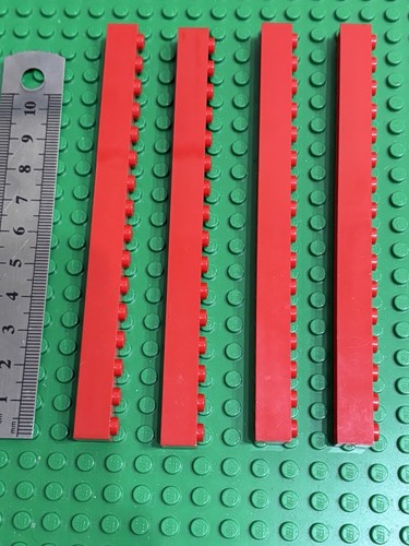 Lego bricks x long red - lego,