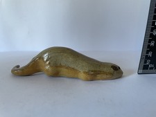 Rare Vintage Tremar UK Studio Pottery Clay Handmade Animal Figurine Otter