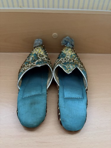 Vintage aladdin slippers - slippers, blue