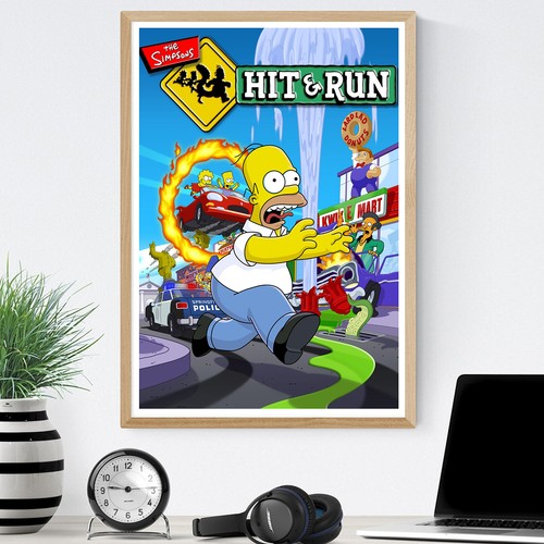 Simpsons hit run cover homer - simpsons,