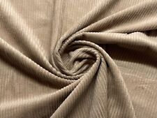 WASHED Jumbo Cord 4.5 Wale Cotton Velvet Fabric Material LIGHT BROWN