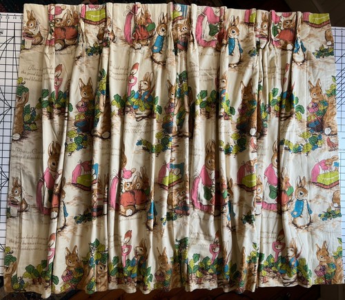 Peter rabbit lined curtain - curtain, 40