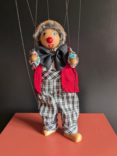 Clown vintage marionette - vintage,