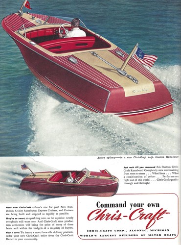 1946 new chris craft motor - new, chris-craft
