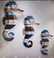 3 SEAHORSES 2D (Flat) rustic
