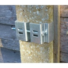 Concrete fence post bracket - concrete,