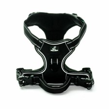 Premium Dog Harness No Pull With Sturdy Handle 2 Lead Attachments by Poo-ches®