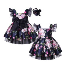 Girls Flower Dresses Party Pageant Prom Dress 2 3 4 5 6-7 8-9 Years 9-10 12 14