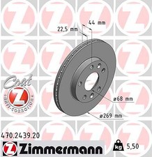 2x New Brake Disc for RENAULT